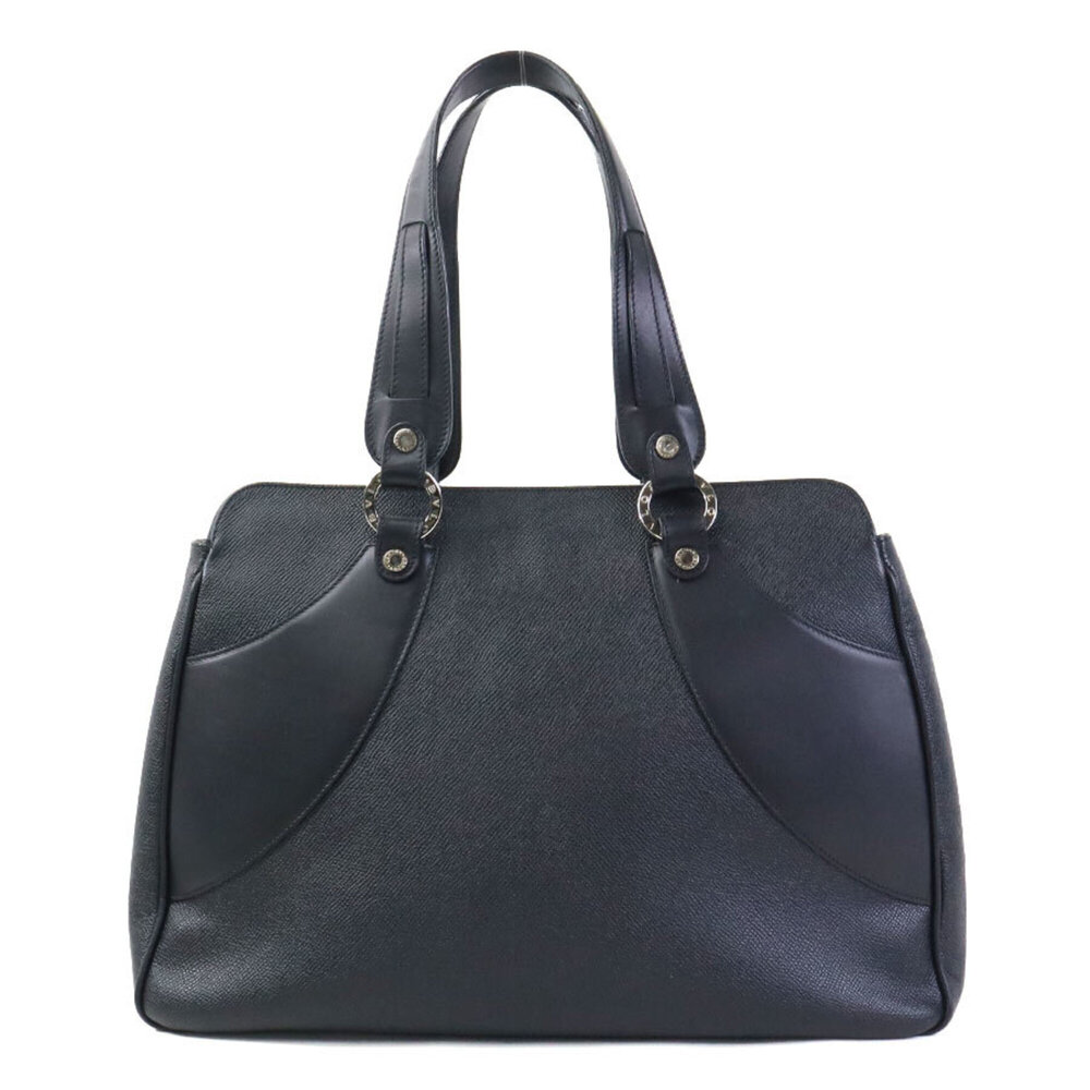 BVLGARI handbag, leather, black, women's, h32577j